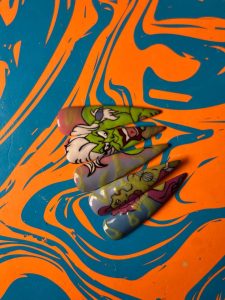 малюнок гельлаком на типсах